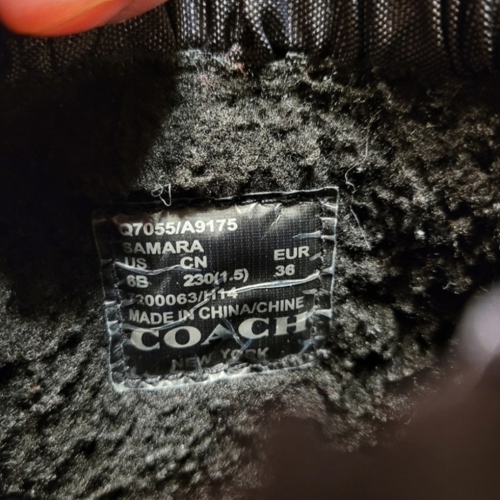 Coach Samara Quilted Boots Size 6 - Picture 8 of 8